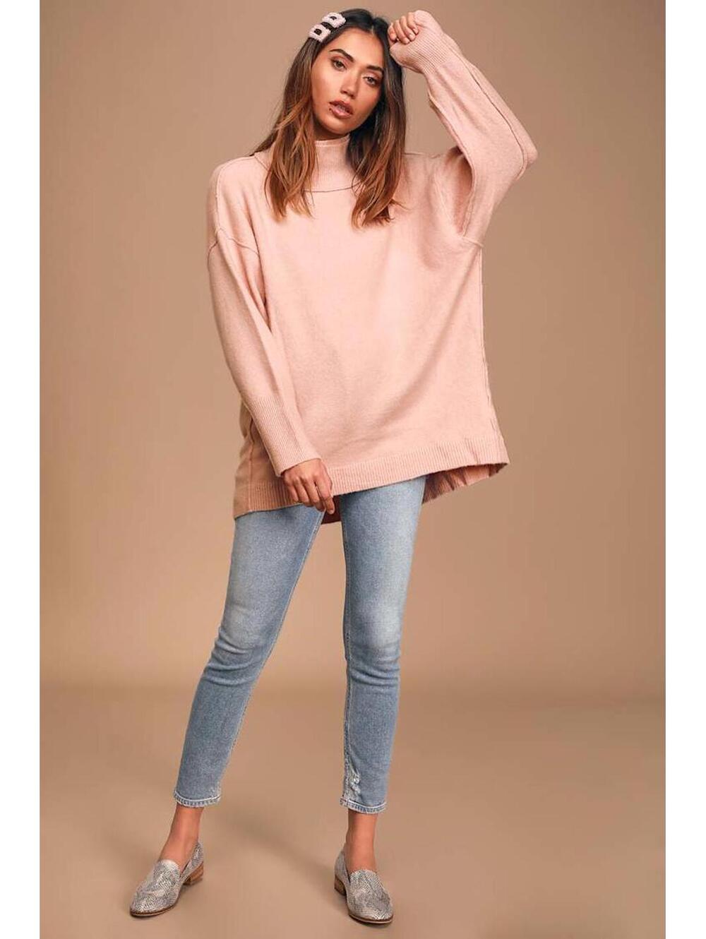 Free People Afterglow Tunic Sweater XS oversized